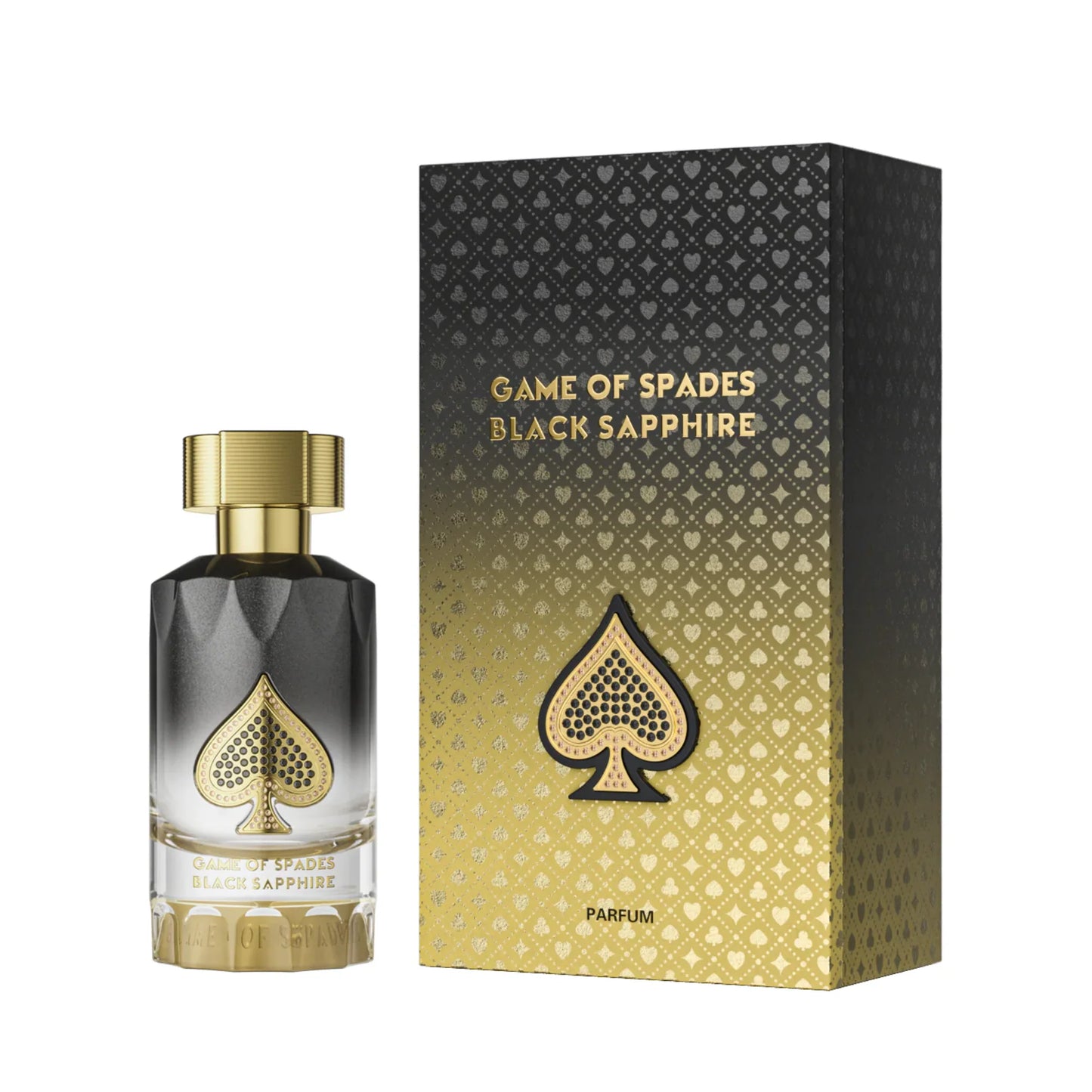 JO MILANO GAME OF SPADES BLACK SAPPHIRE PARFUM 90 ML.