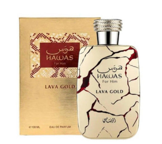 RASASI HAWAS LAVA GOLD EDP 100 ML.